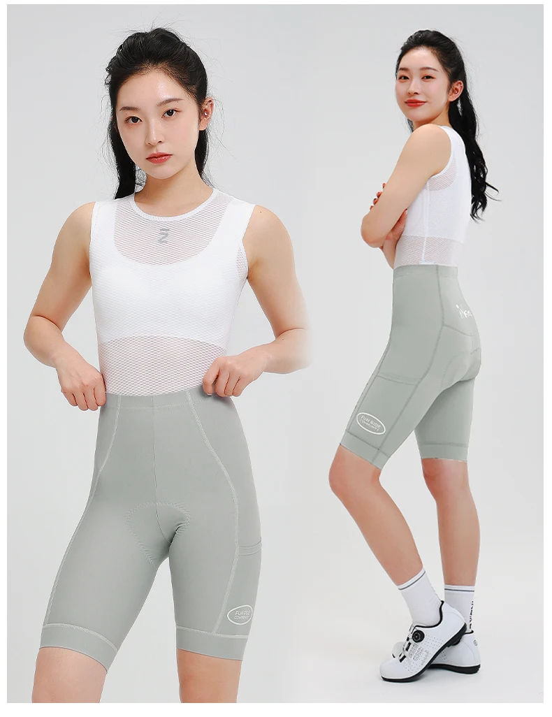 INBIKE Neue Sommer-Radlerhose für Damen, gepolsterte MTB-Fahrradhose mit Taschen, Radsport-Shorts für Frauen – Detail 10