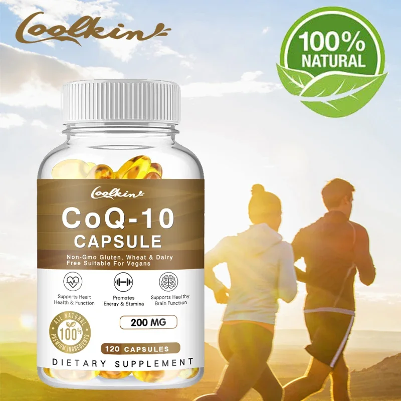 

Highly Absorbable CoQ10 Capsules - Supports Vascular, Brain and Heart Health, Blood Pressure Balance, Boosts Energy Levels