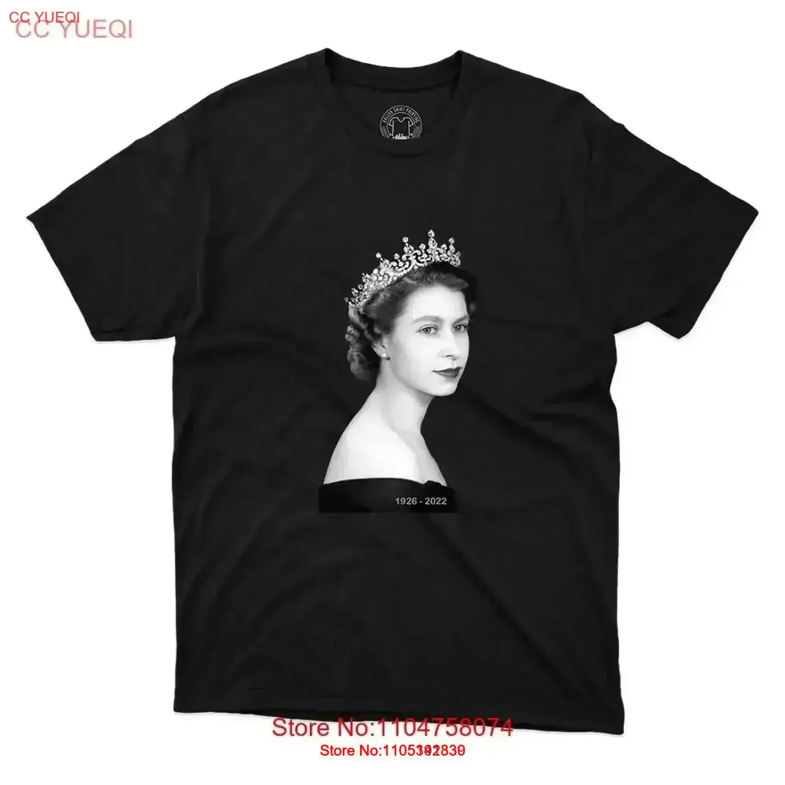 Camiseta Elizabeth Queen Tribute Rest In Peace, estilo vintage, lavada, suave, informal, con gráfico, elástica, para uso diario