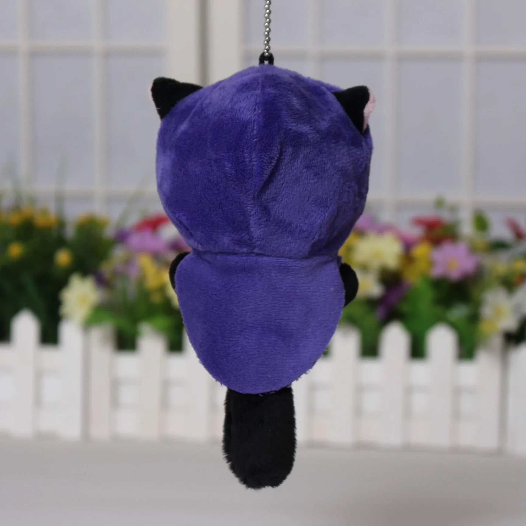 10 Cm Stuffed Valorant OMEN Shadow Cat Plush Keychain Cute Keychain Doll Gift for Gamers Collectors Soft Fluffy Toy Charm