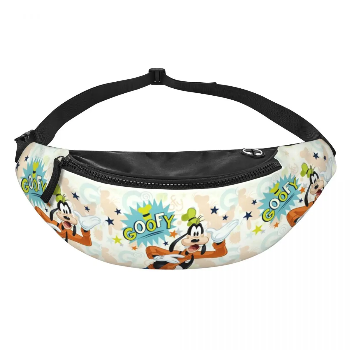 

Custom G-Goofy Cartoon Goof Fanny Pack for Men Women Cool Anime Cartoon Crossbody Waist Bag Travel Hiking Phone Money Pouch