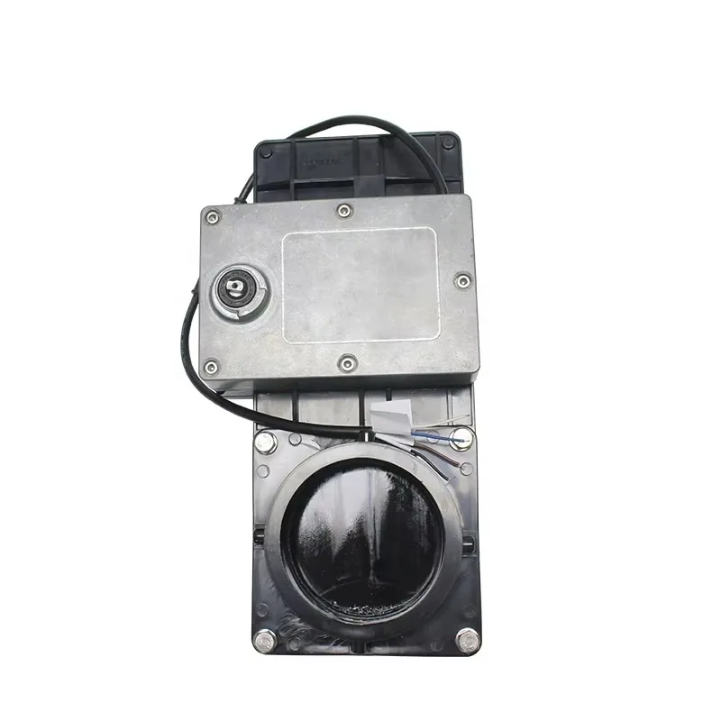 3 Inch 75mm Black Electric switch Second-generation RV Caravan Motorhome Water Gate Blowdown Valve