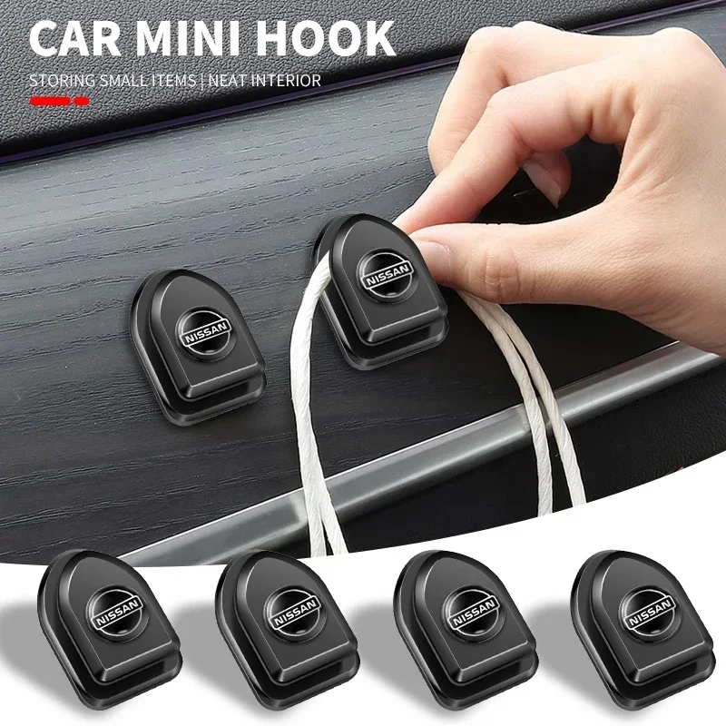 Hot sales For Nissan New Car Mini Black Hook Organizer Storage Seat Back Hidden USB Cable For Nissan Tiida Teana Skyline Juke X-