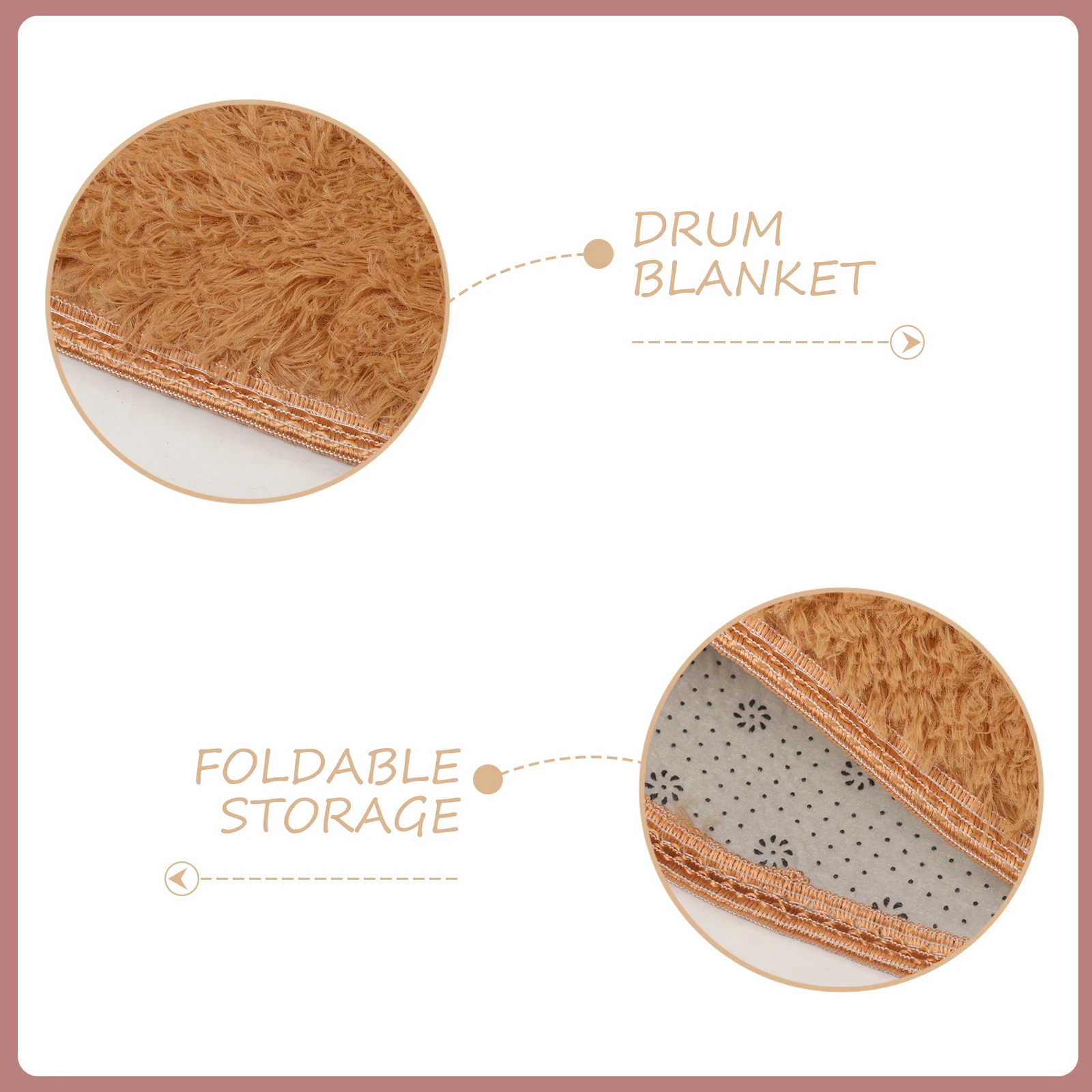 

NonSlipDrumRug ElectricDrumsMat LargeSize Foldable PracticeJazzDrumKit PolyesterCarpetPad drumRug nonslipMat soundAbsorbing