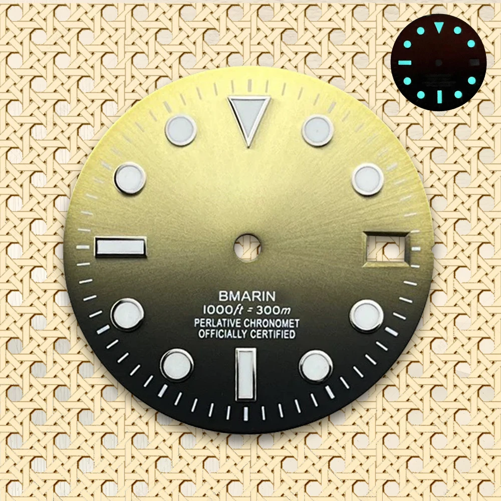 NH35 Dial 28.5mm S Logo Dial Suitable For NH35/NH36 Japanese Movement Dive Watch SUB Modification Accessories