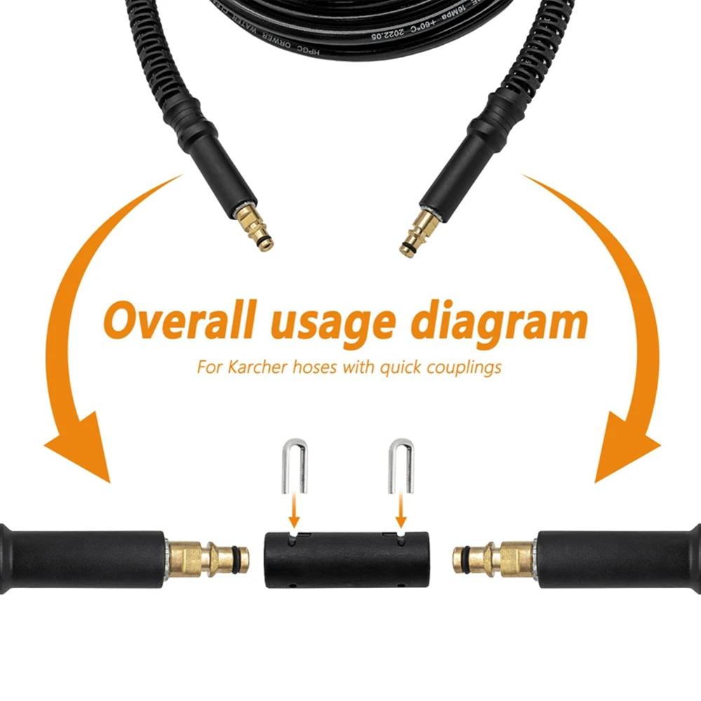 Connection Adapter for Karcher Parkside Bosch Pressure Washer with Quick Connect Pressure Washer Extension Hose