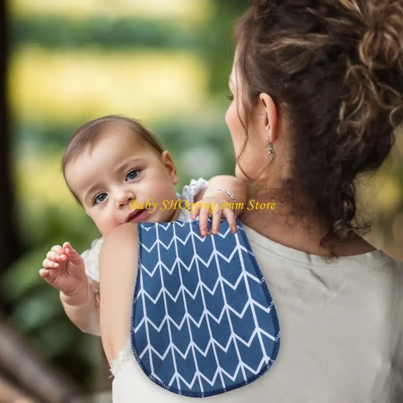 

23GD Reusable Infant Burping Cloth And Nursing Cover Soft Triple Layer Cotton Shoulder Protector For Home or Travel Use