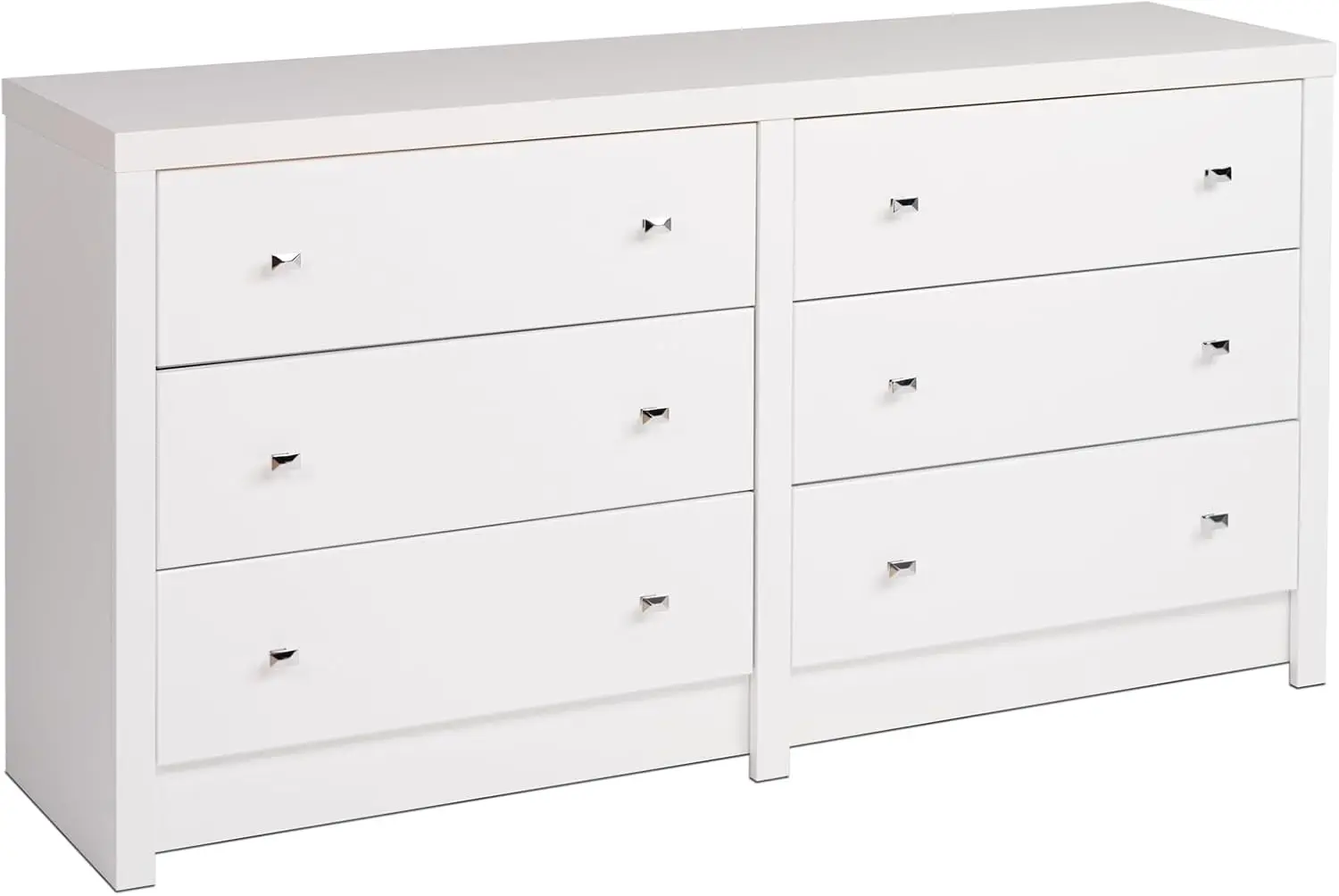 

6-Drawer Dresser for Bedroom, Functional Tall Dresser Chest of Drawers 15.25" D x 58.5" W x 29.75" H