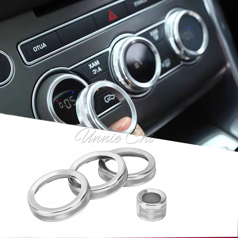 Alloy Air Conditioning Knob Ring for Range Rover Sport L494 2014-2017 For Range Rover Vogue Volume Adjuster Cover Decoration