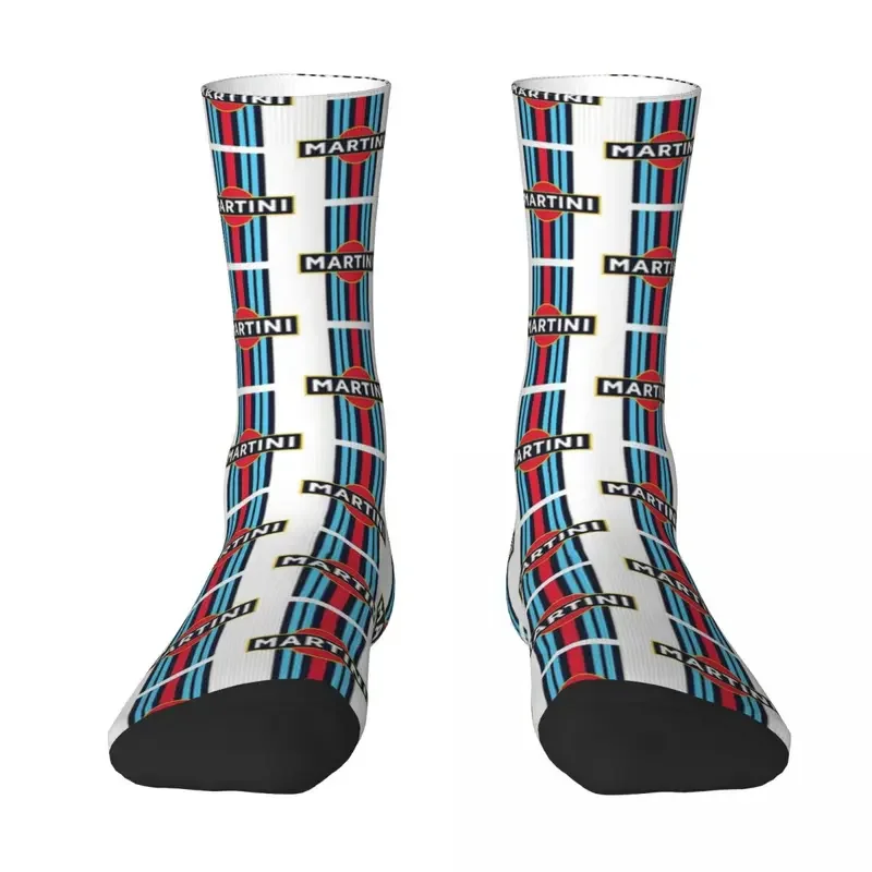 Y2K Martini livery baseball sleeve car racing unisex spring summer autumn winter hiking Happy Socks street style crazy sock