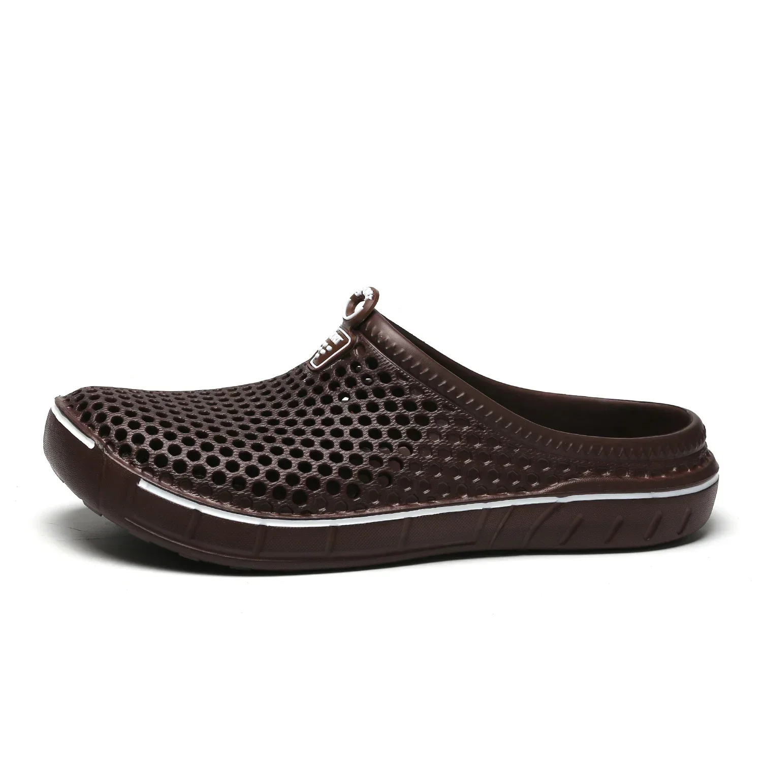 Zapatillas de malla de talla grande para Hombre, Chanclas transpirables de verano para el hogar, de suela gruesa, a la moda, para caminar