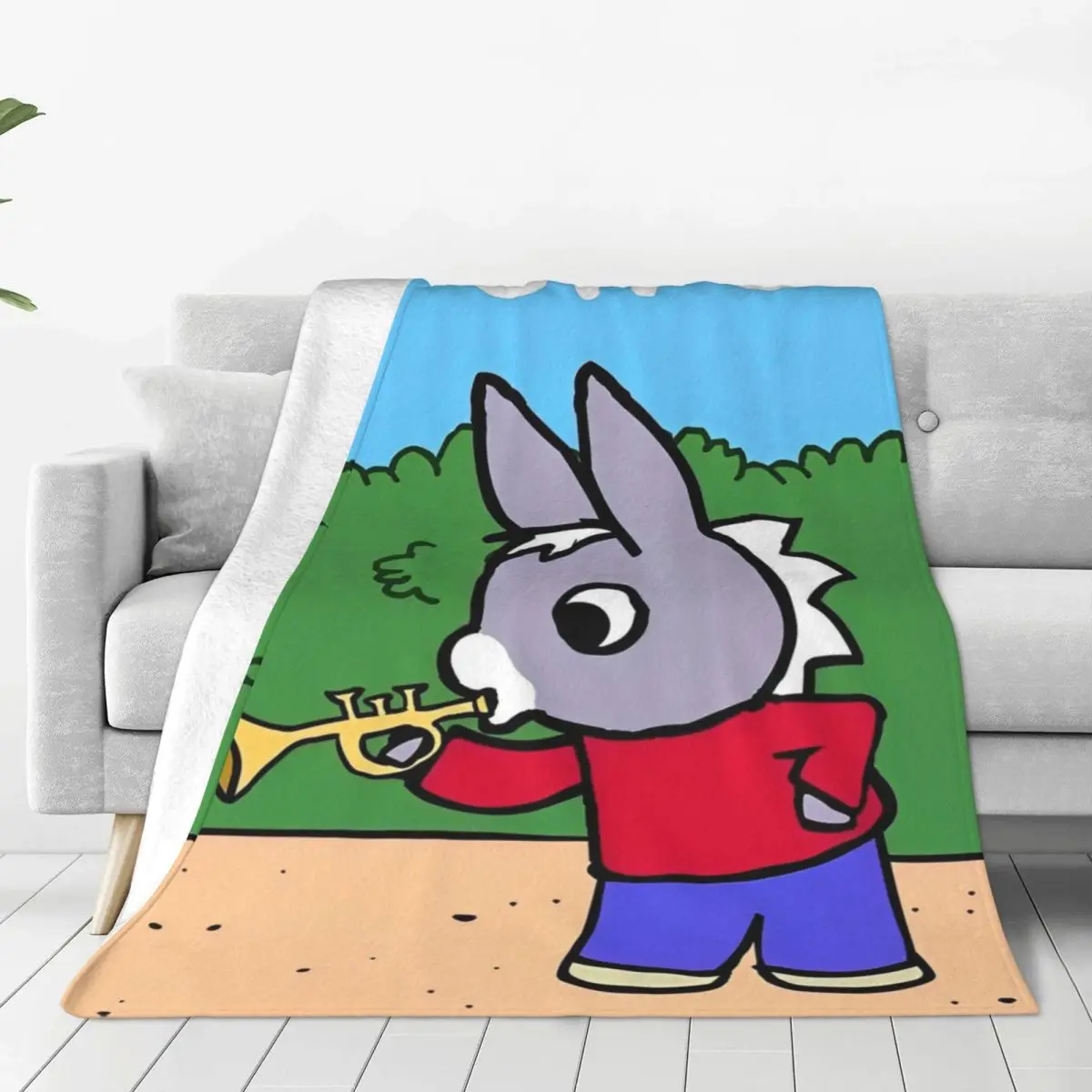 أنيمي مفارش أسِرة هزلية ، فلانيل كرتونية ، مفرش سرير للسرير ، اتجاه الشارع ، غطاء أريكة ، بطانية فائقة الدفء ، سفر مكتب تروترو