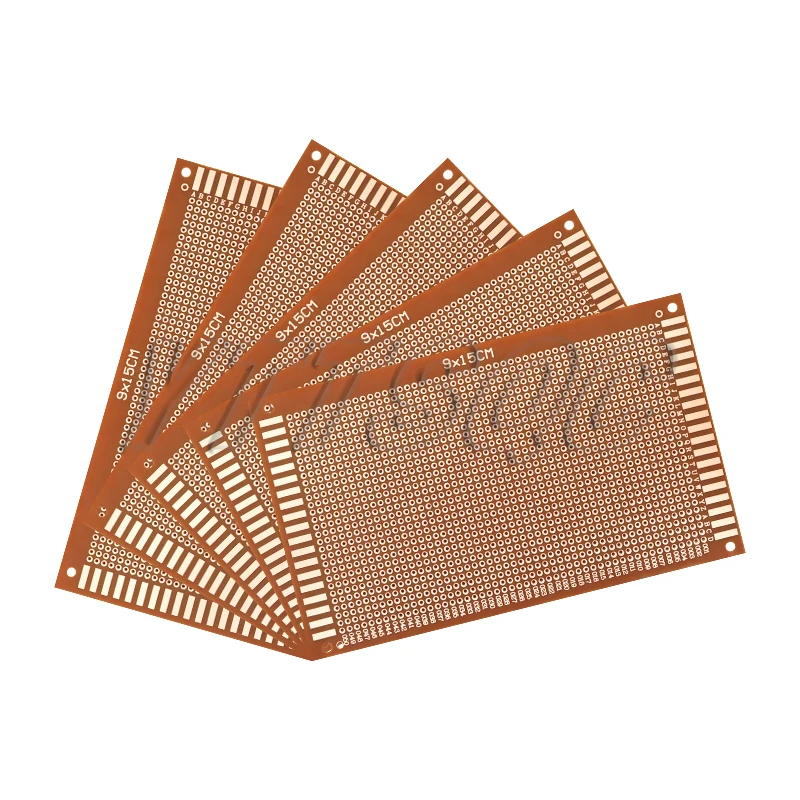 5pcs 9x15cm Universal PCB Board Yellow Single Sided PCB Printed Circuit Board for Arduino