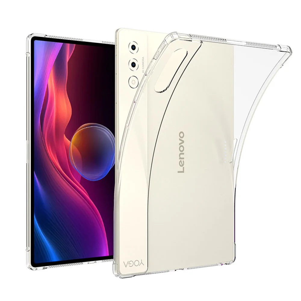 Funda para Lenovo YOGA Pad Pro de 14,5 pulgadas TB571FU, funda transparente de TPU para tableta, funda protectora todo incluido con airbag