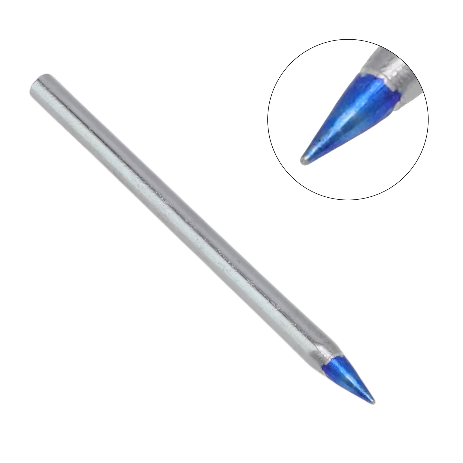 Blue Pointed Welding Tips Environmentally Friendly Excellent Thermal Conductivity External Heat Type Quick Heating