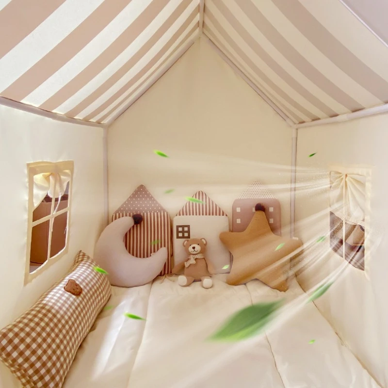 Crianças indoor brinquedo tenda jogo playhouse crianças tenda de segurança estável respirável meninas tendas casa bonito pano casas sem acessórios