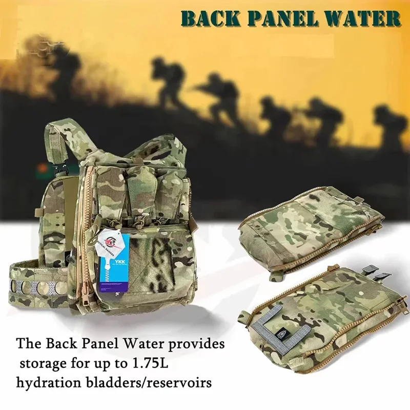 Tactical Sundries Quick Access Secondary Pouch Ferro Style Back Panel Water Multi-Purpose Camo Bag