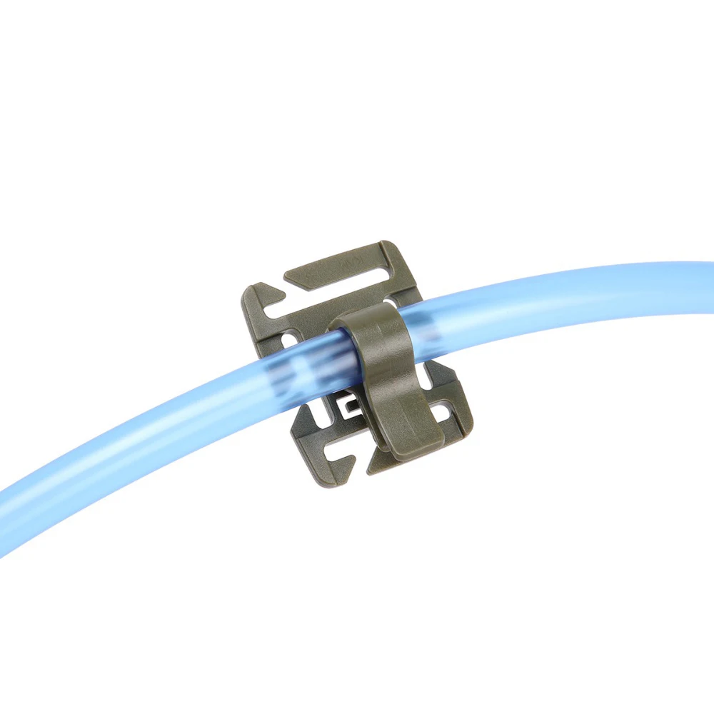 

Drinking Tube Clip 5PCS Rotatable Molle Hydration Bladder Hose Trap for Camelbak Water Pack Bag Webbing Accessories