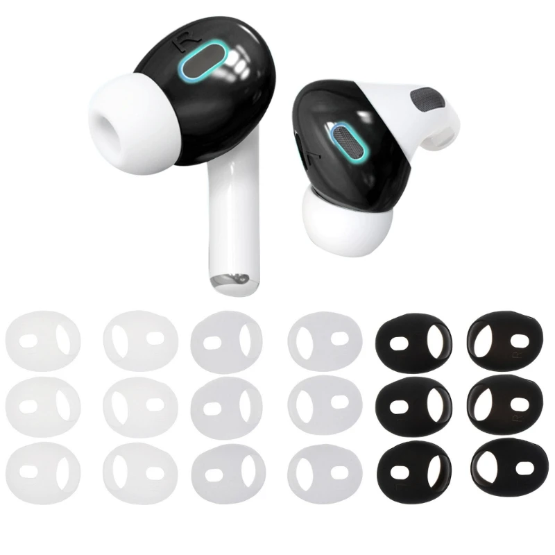 6Pcs Silicone In-Ear Earphone Case for Airpods 2 Cover Ear Caps Pads Eartip