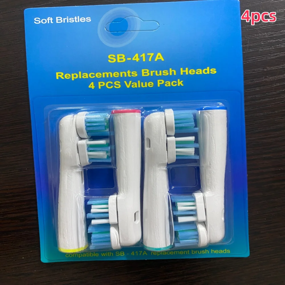 4-24pcs Dual Clean Replacement Brush Head Compatible with OralB Electric Toothbrushes Fit 100 500 1000 2000 3000 5000 6000 7000 image 5