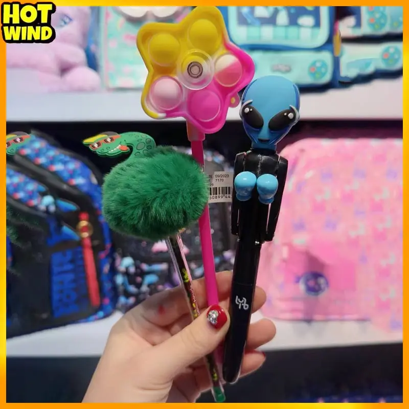 

Portable Cartoon Cute Design Round Ball Pen Children'S Signature Pen Neutral Pen New Model Toy And Hobby Animation Derivative