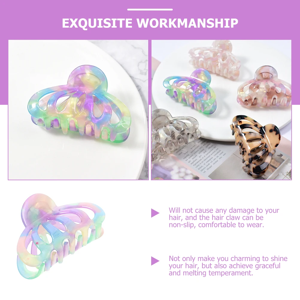 

Elegant Hair Claw Clips Acetate Bohemian Design Practical for Various Hairstyles Long Short Thick Thin Hair Claw Clips