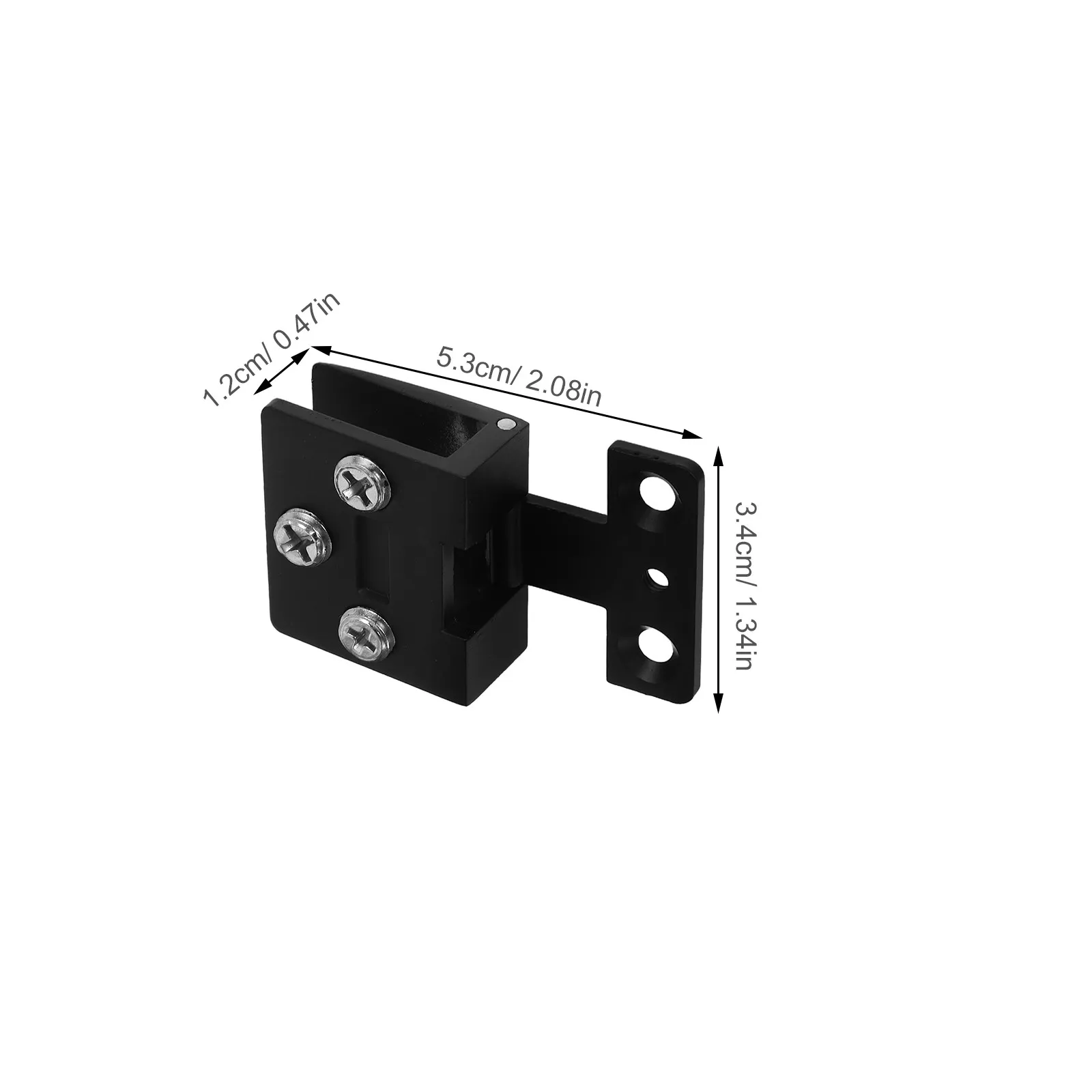 4Pcs Glass Door Hinges Clamp No Drilling for 3-8Mm Tempered Glass Cabinet Replacement Hinges Wine Cabinet Bathroom Shower