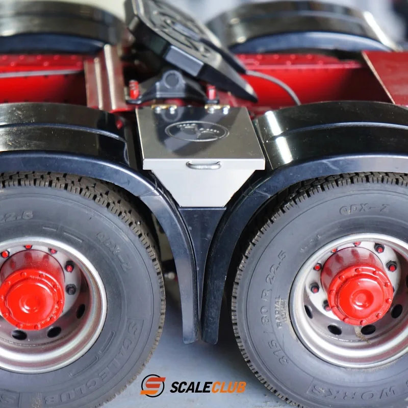 

RC Scaleclub Model For Tamiya 1/14 Tractor Container Truck Truck Metal Fender Toolbox For Tamiya Lesu Rc Truck Trailer Tipper