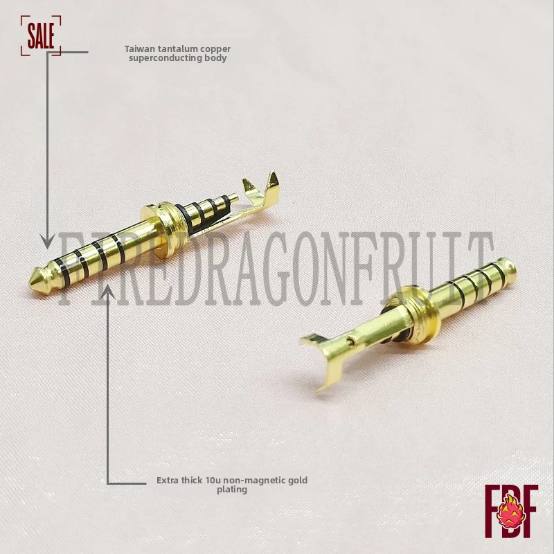 

Премиальные аудиоразъемы Teccor 4,4 мм с позолоченными контактами из теллуровой меди, сверхпроводящие, без магнитных полей, для Hi-Fi наушников