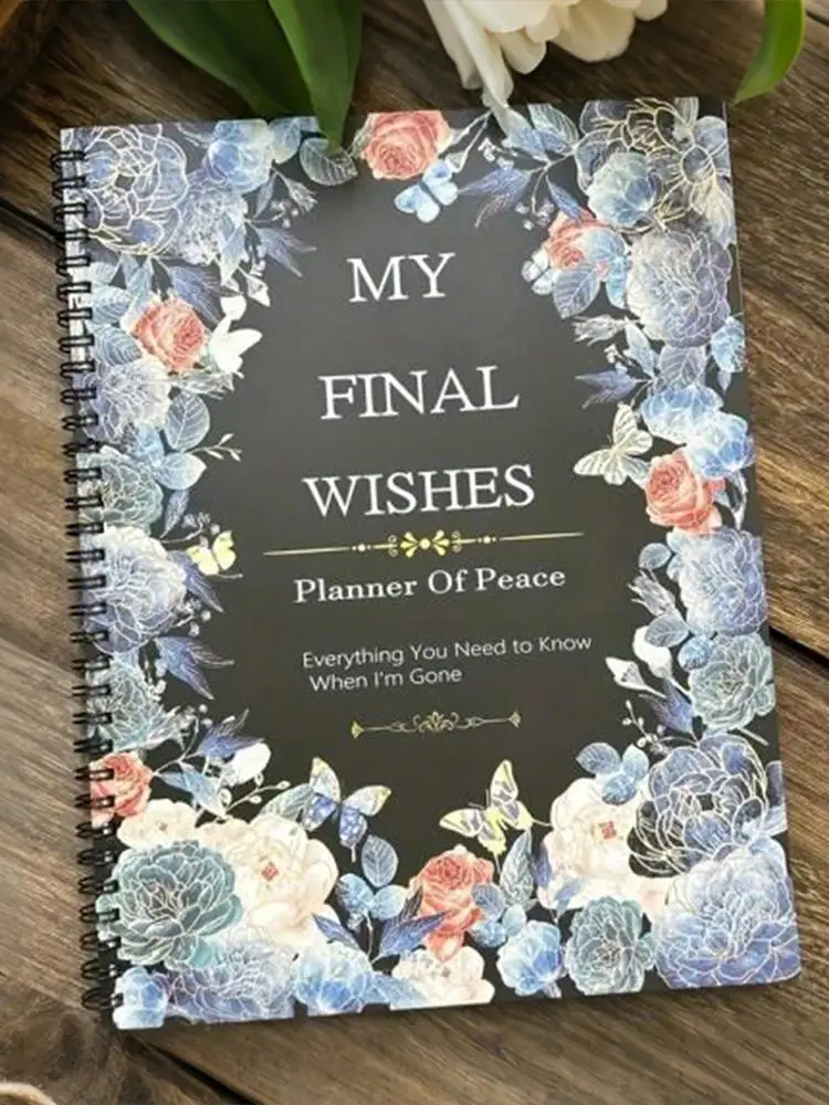 

Планировщик конец жизни Планировщик конец жизни для пожилых людей Направляемая рабочая тетрадь Журнал Блокнот для принадлежностей подготовка важных