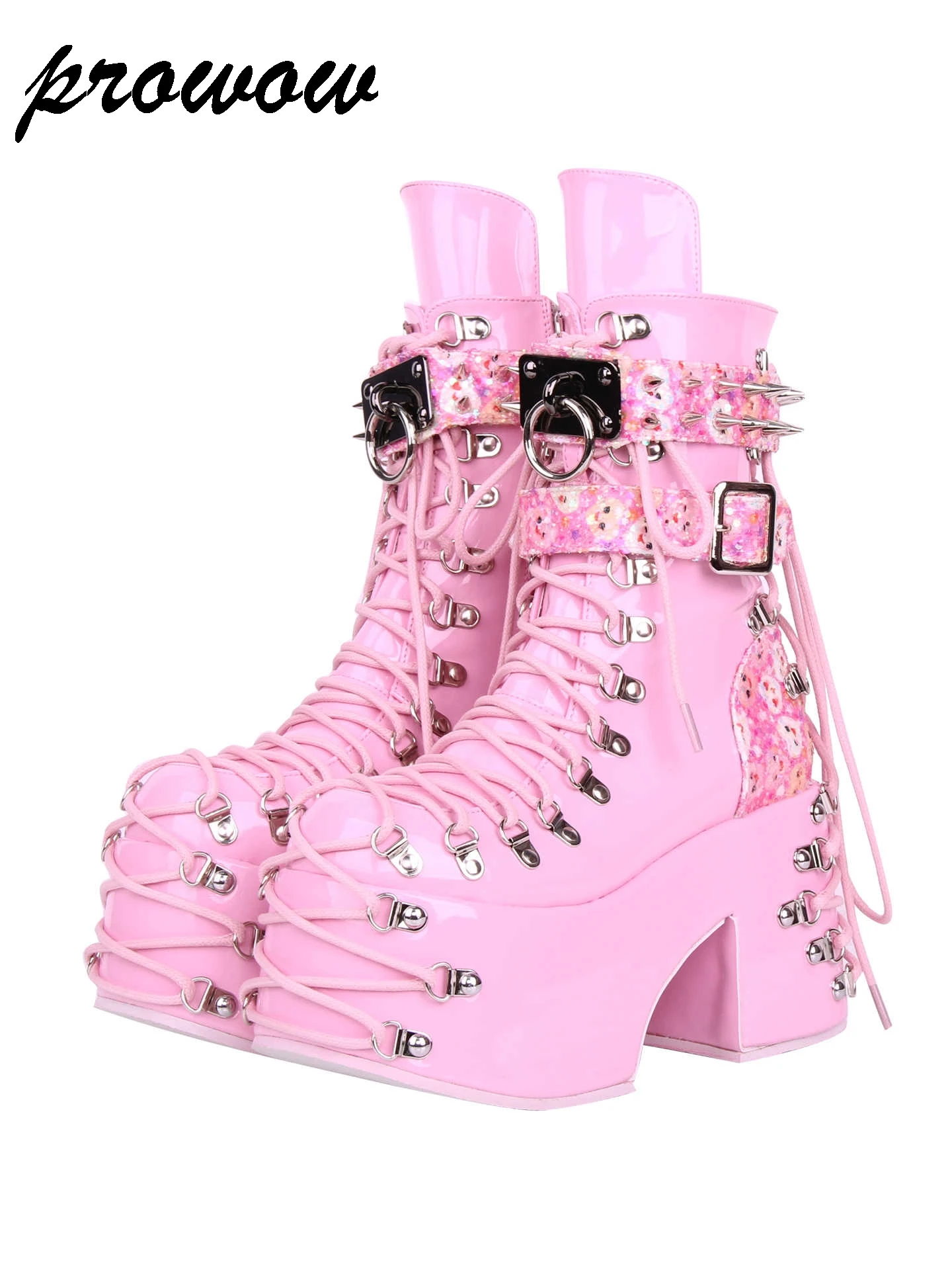 

Новые винтажные ботильоны в стиле панк с круглой головкой и пряжкой, женская обувь Zapatos mujer