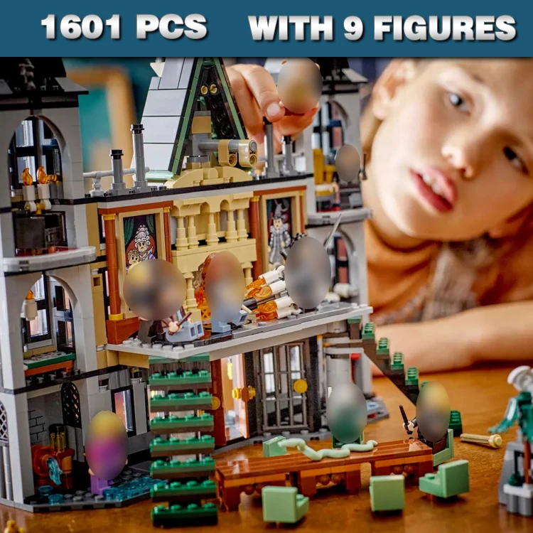 

1205pcs Magical World of Wizards Tournament Competitors’ Arrival Ship Carriage 68010 Building Blocks Toy Compatible With Model