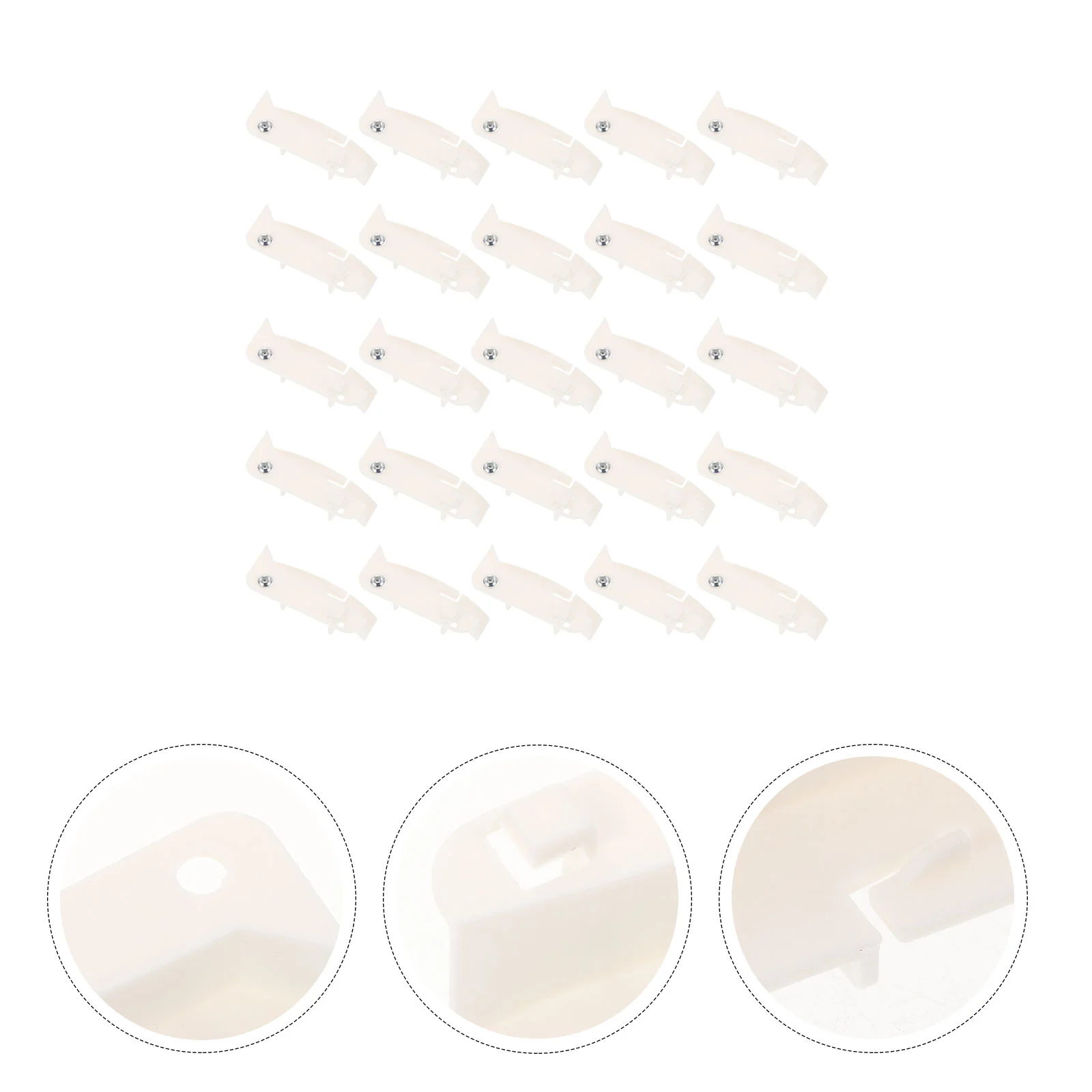 25 Pcs Light Buckle Ceiling Accessories Securing Clip Lights Fixing Clips Plastic