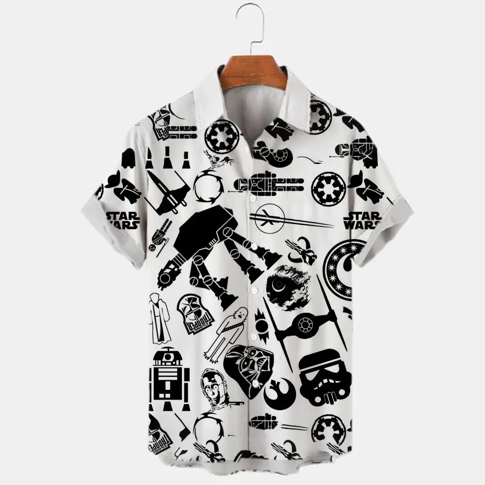 2023 Summer New Hawaiian Shirts Men Fashion 3D Printed Beach Vintage Short Sleeve Tops Oversized Loose Shirts