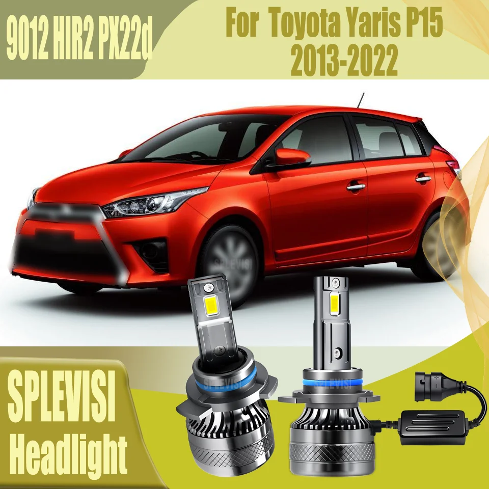 

LED Headlights Clear Night View Warranty 2 Years Car Lights High Low Beam For Toyota Yaris P15 2013-2022 2014 2015 2016 2017