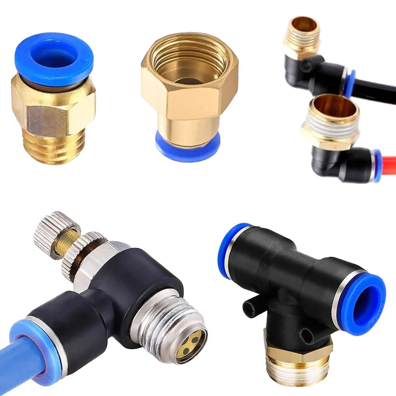 5Pcs PCF/SL/PB/PC/PL Connector 1/8