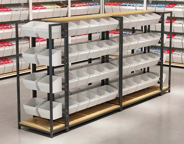 Snack shelves, supermarkets, convenience stores, small food display racks, wall facing snack multi-level display cabinets