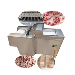 Commercial Frozen Duck Beef Pork Cube Cutter Big Meat Dice Cutting Machine Meat Cube Dicer Electric Bone Chicken Dicing Maker