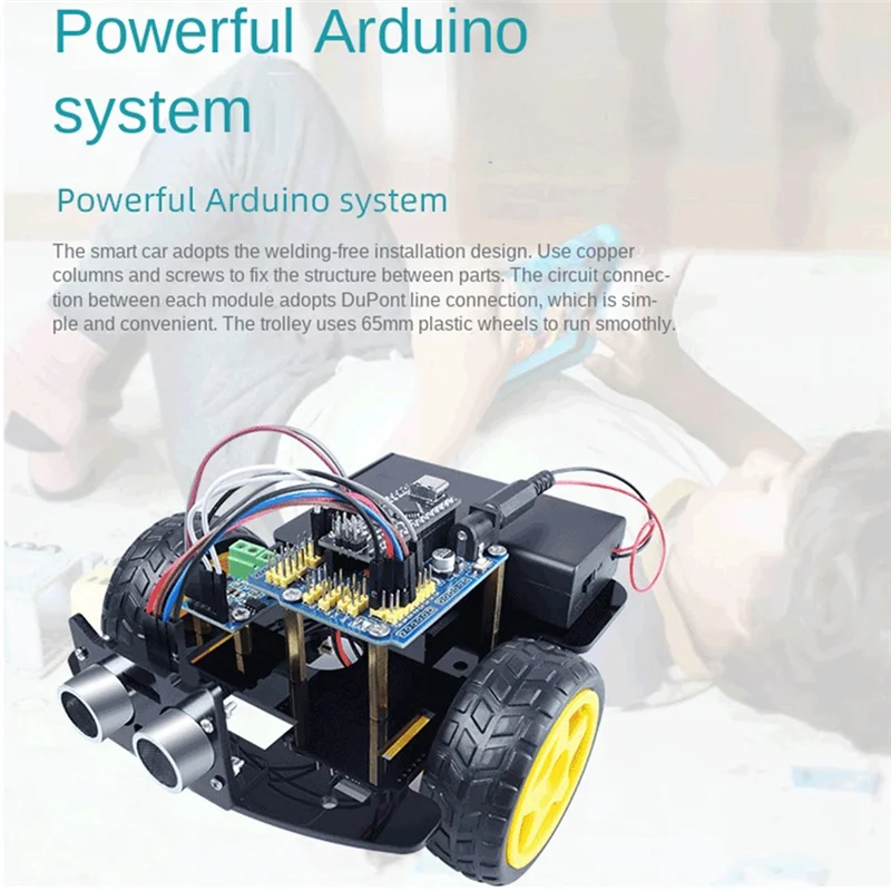 Kit de programación de Robot inteligente para coche, Kit electrónico DIY, programación de aprendizaje