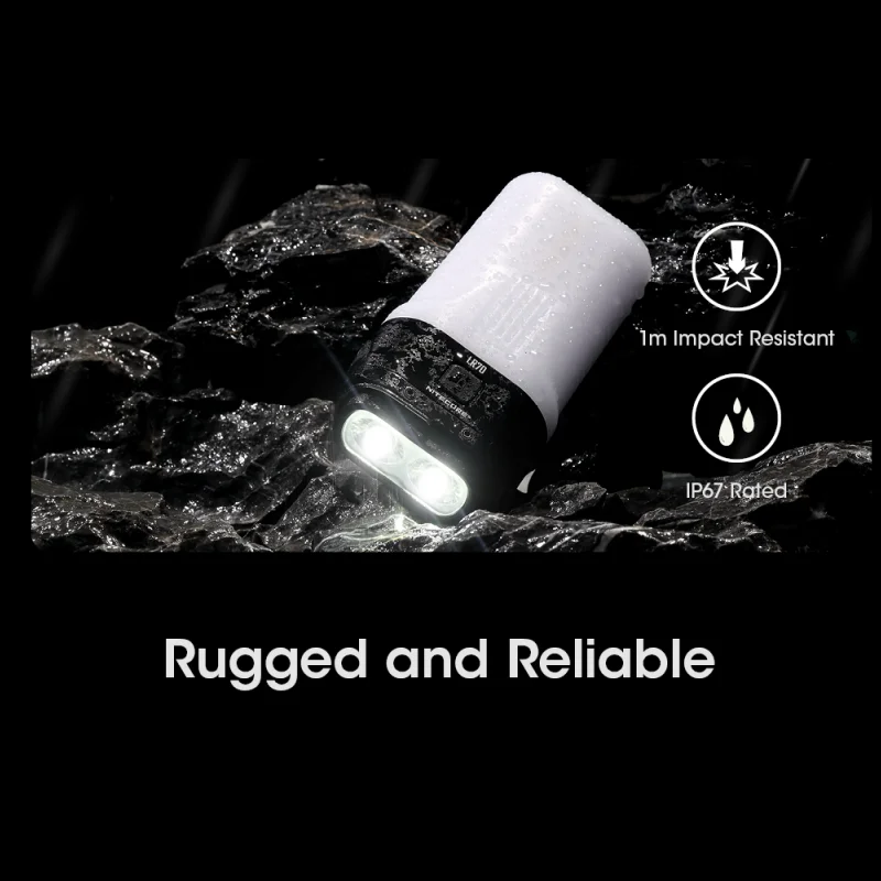 NITECORE-Lampe de poche aste USB-C LR70 3 en 1, 3000lumens, lanterne de camping, charge rapide, batterie externe, lampe de poche, batterie intégrée