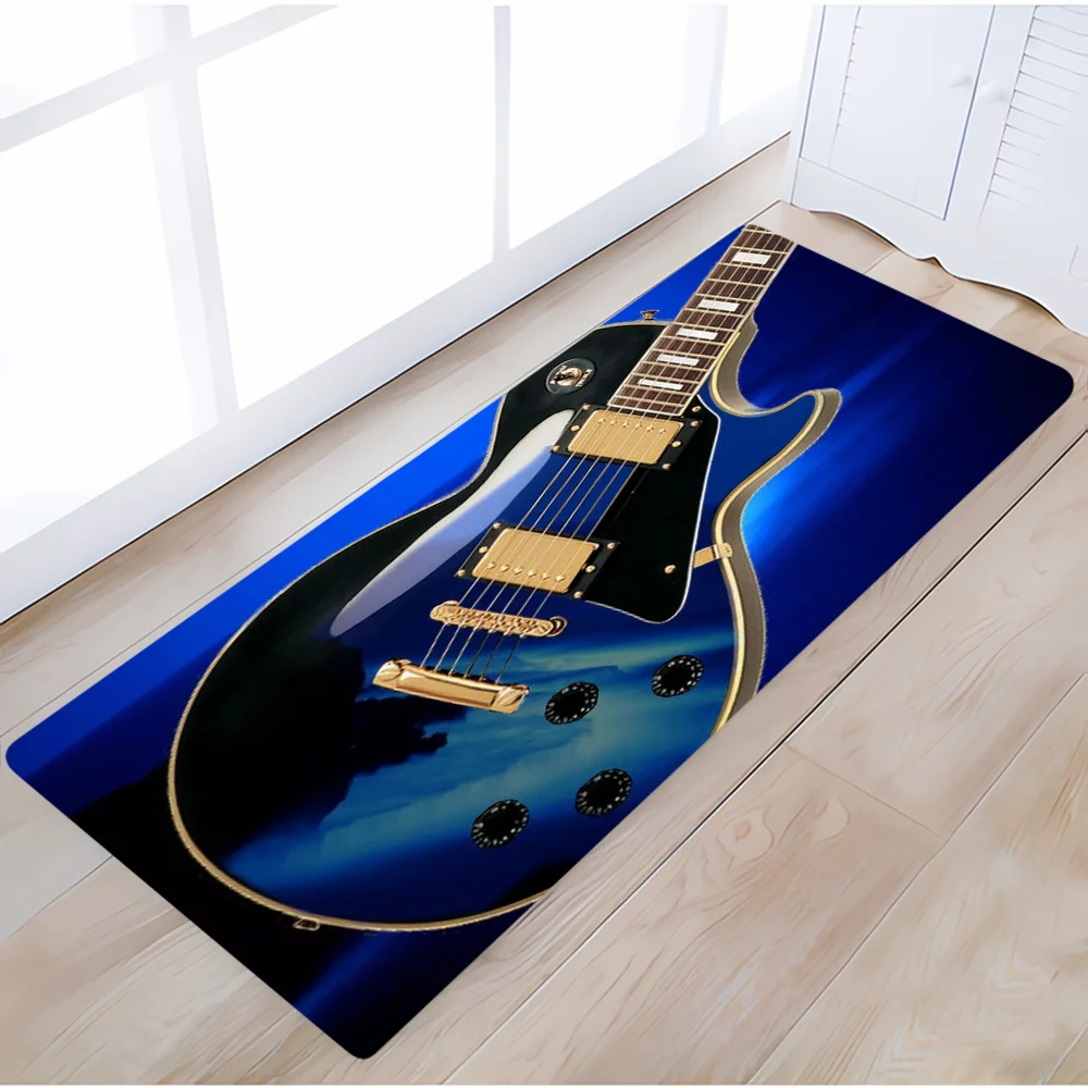 Guitar Things to the Room Decoration Items Kitchen Carpet for Home Entrance Front Door Mat Outdoor Welcome Offers Bath Rug Foot