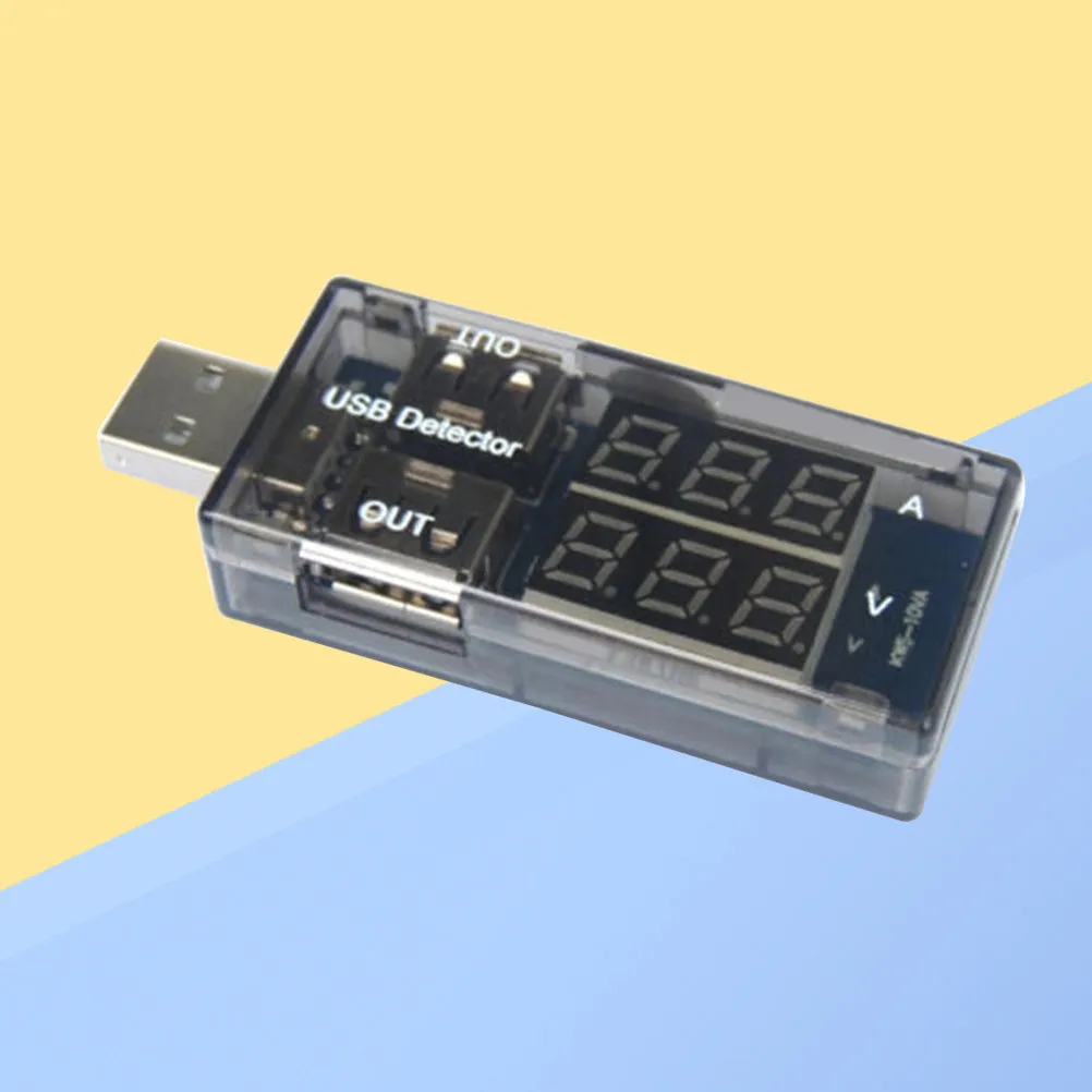 USB Charger Voltage Current Multimeter Black Small Portable Voltmeter Ammeter Power Capacity Meter Monitor