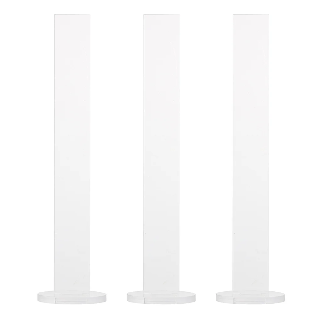 3 Pcs Acrylic Tape Holder Racks Clear Packaging Shelves Accessories Adhesive Stand