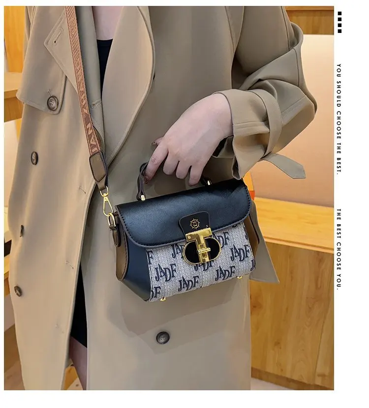 

2025 элитная модная женская сумка в стиле ретро, новый французский нишевый дизайн, маленькая квадратная сумка, сумка через плечо