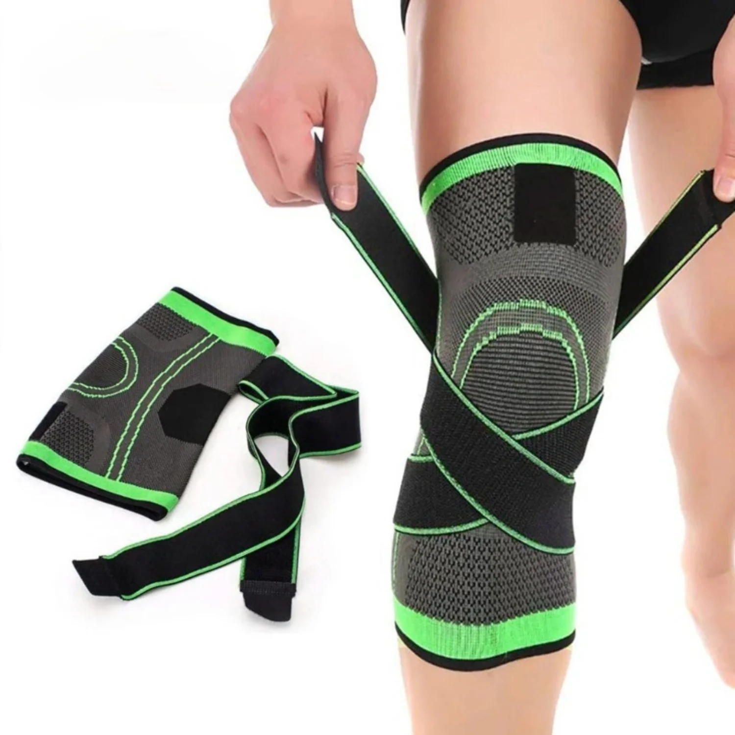 

SPorts Compression Kneepad Pressurized Elastic Knee Pads Support Fitness Gear Running Basketball Protector