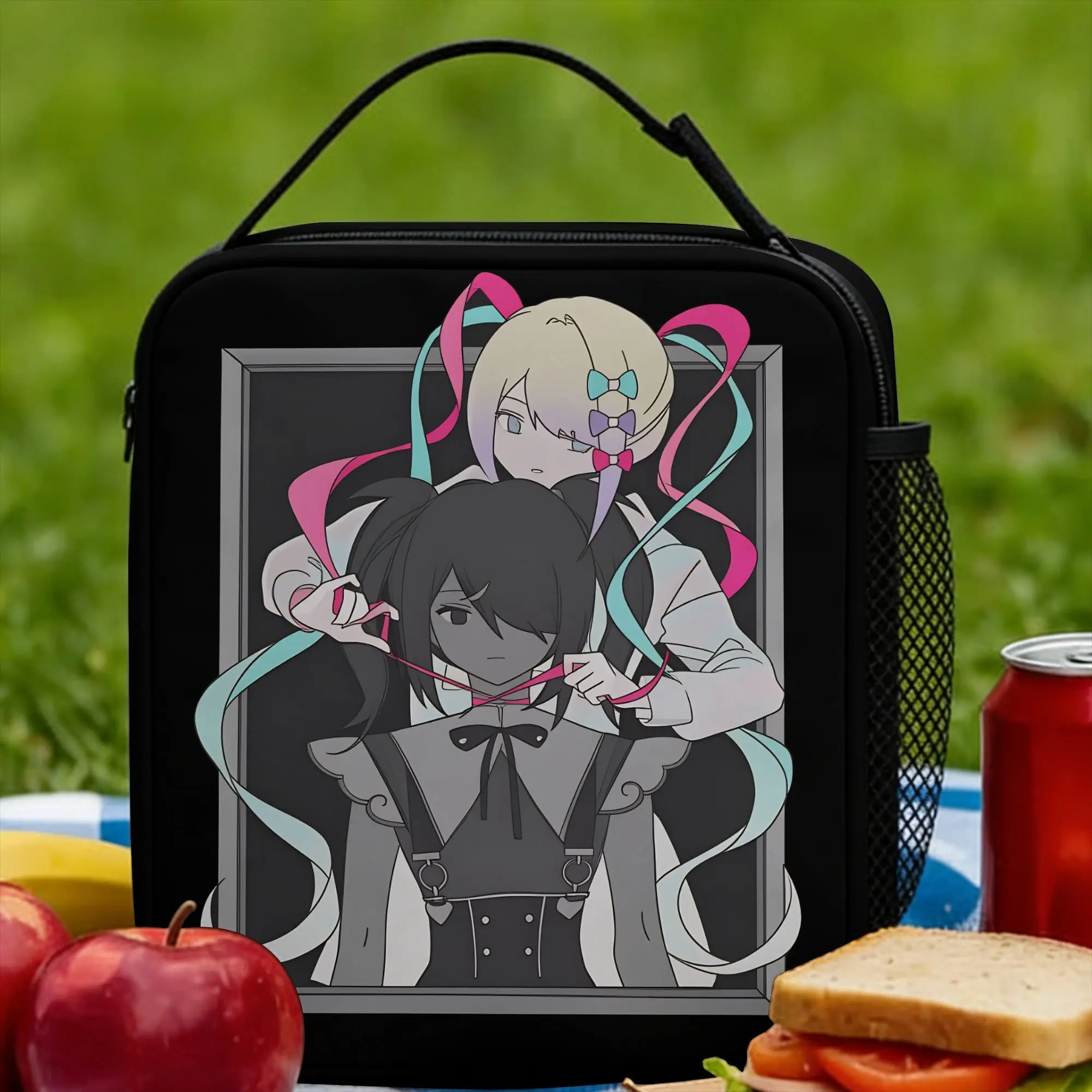 Needy Streamer Overload Lunch Bag Video Gam Lunch Box Picnic Portable Thermal Tote Handbags For Unisex Oxford Cooler Bag