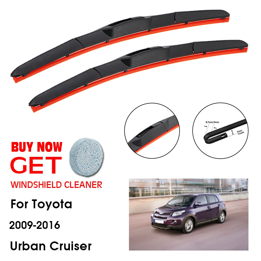 

Car For Toyota Urban Cruiser 24"+14" 2009-2016 Front Window Washer Windscreen Windshield Silica Gel Wiper Blades Accessorie