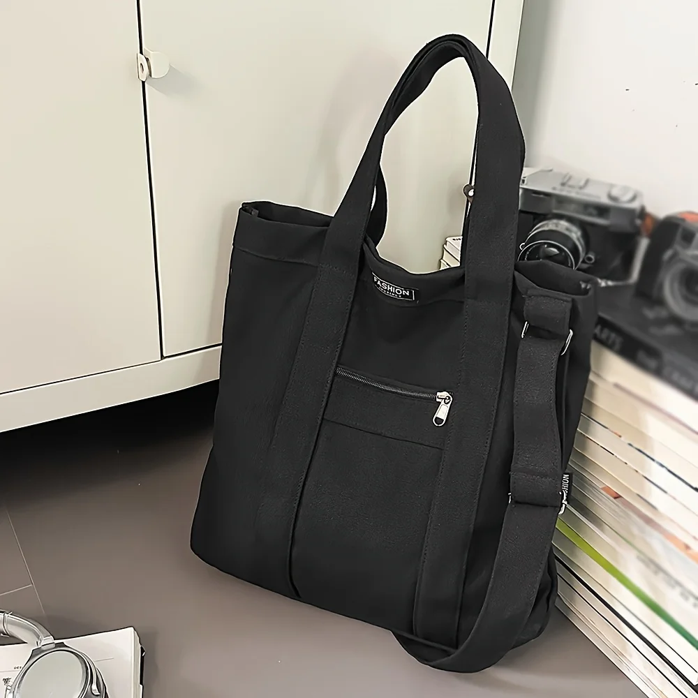 

Корейская парусиновая сумка через плечо в стиле ретро 2025 — кошелек унисекс через плечо для школы, повседневная ручная сумка-тоут из прочного холста