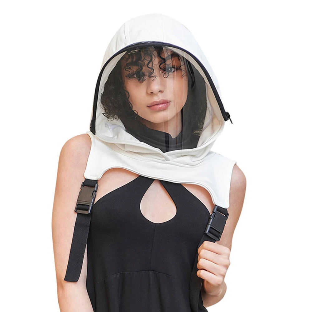 Protective Hooded Face Shield Breathable Detachable Dustproof And Anti-droplets Hood Snug Fit Go To An Event Party Give Gifts