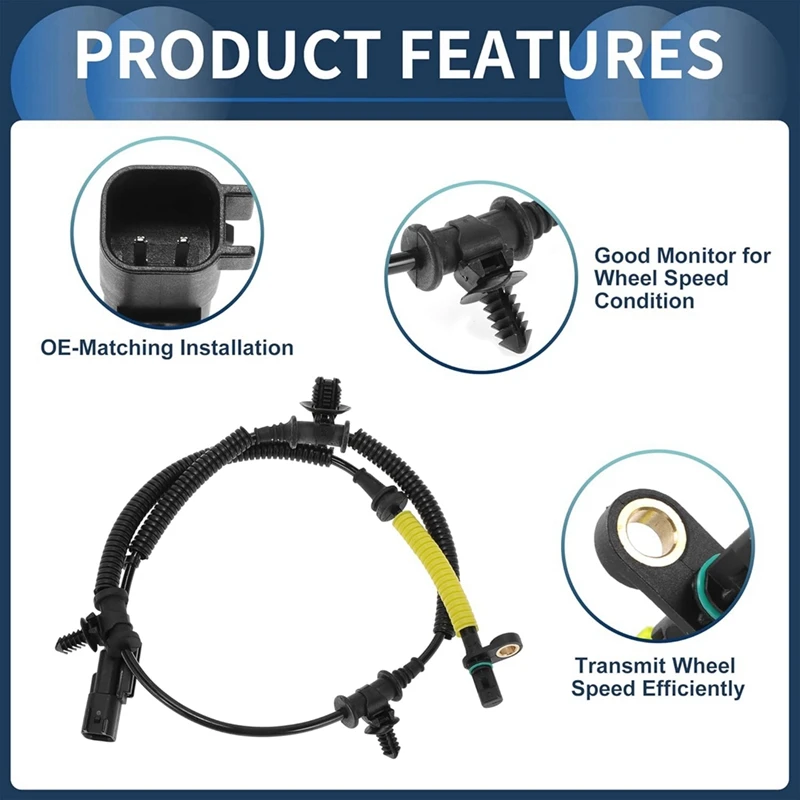Super Sale ABS Wheel Speed Sensor Rear Left/Right 68312453AB, 68312453AD, 68312453AC for Chrysler Pacifica 2018-2019